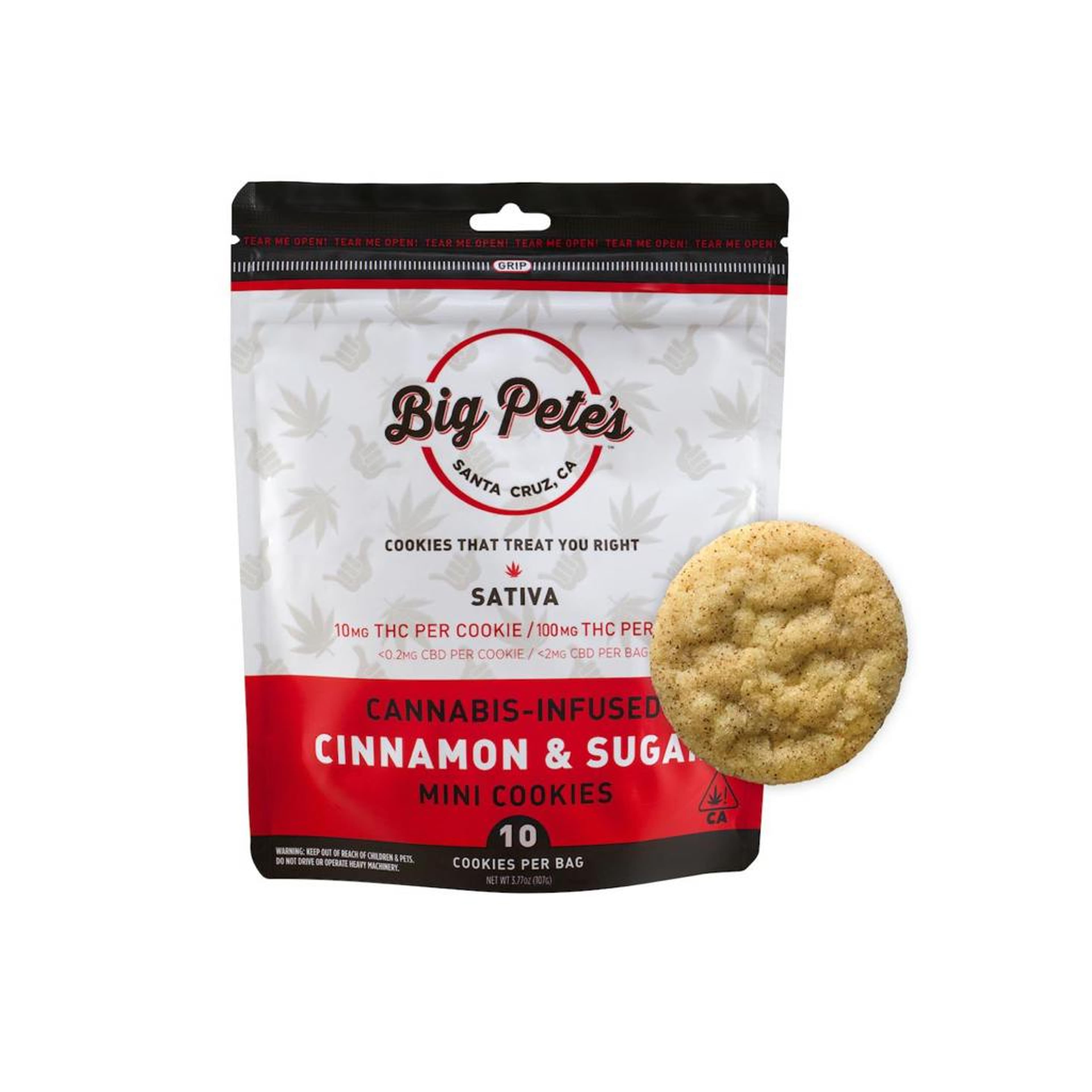 Cinnamon & Sugar Cookies - 100mg 10pk - Big Pete's - Cinn & Sugar - $19 - Edibles