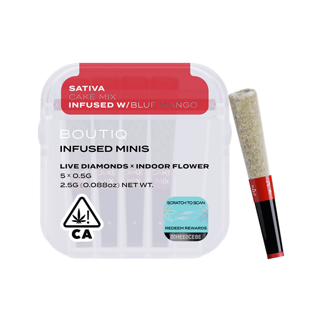 Blue matcha Live Diamond Infused Pre Rolls (5 pack)