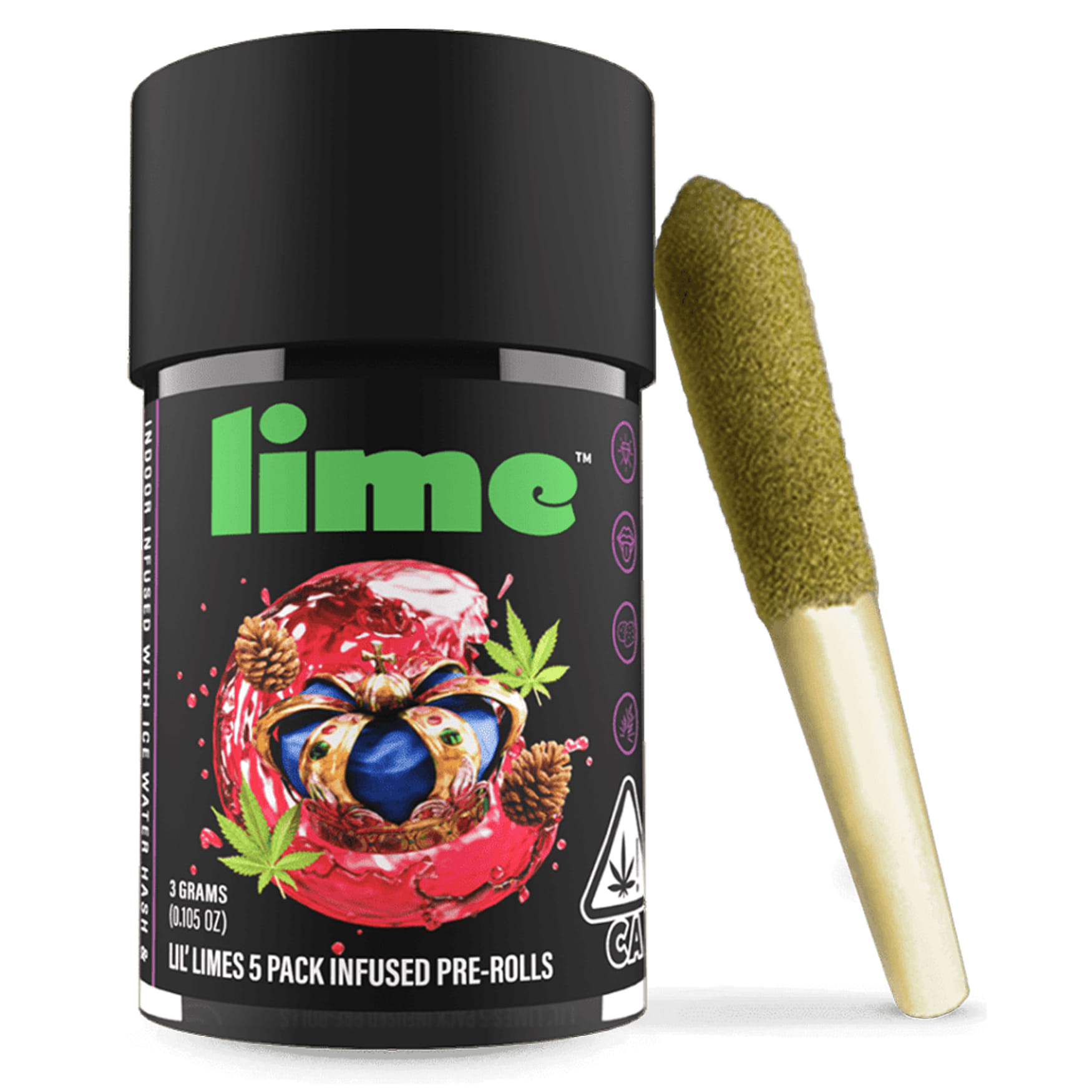 King Louis XIII (I) Infused 5pk - Lime - King Louis (I) - $29 - Pre-Rolls