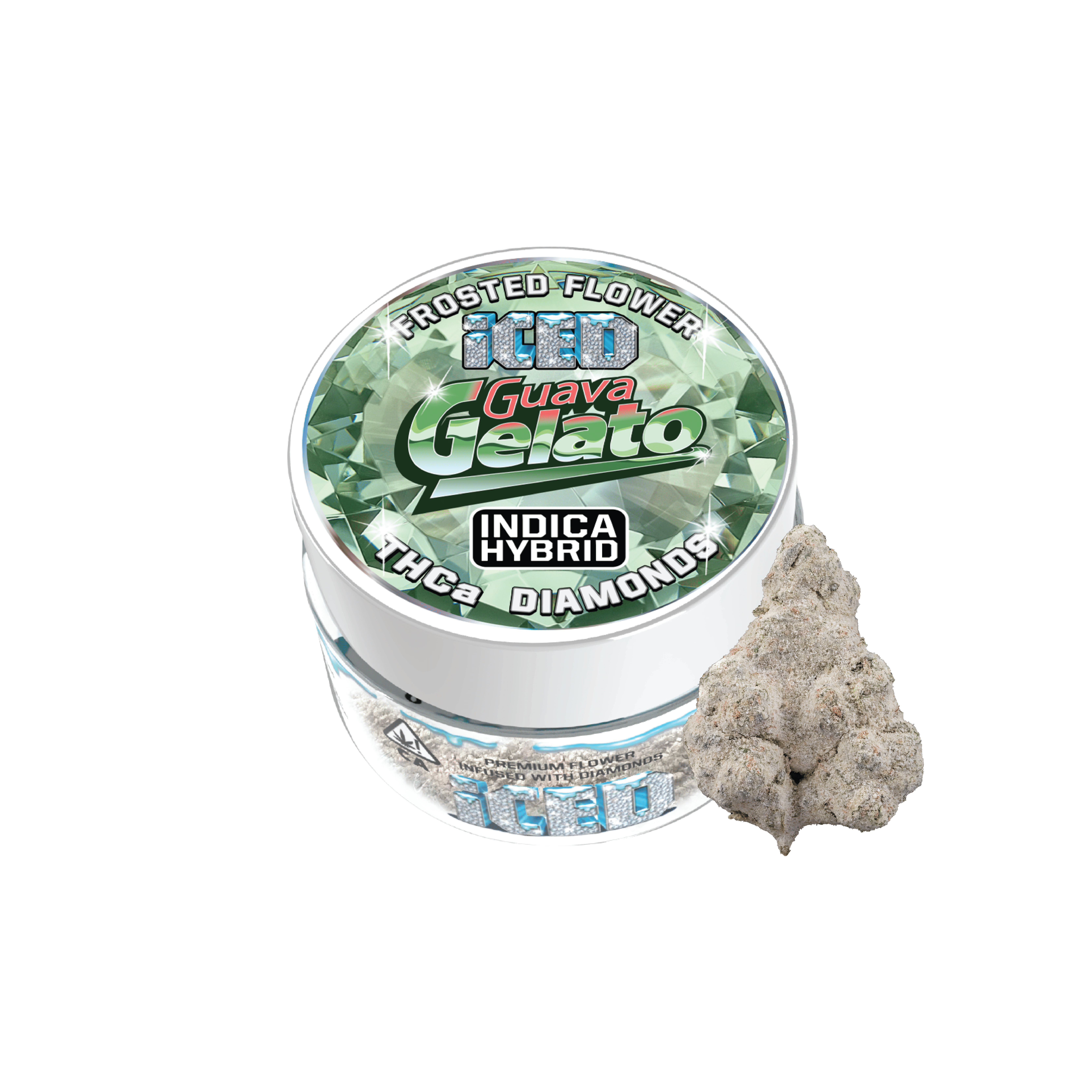 Guava Gelato ICED - Jarred Infused Flower - 3.5g - sluggers -  - $39 - Flowers