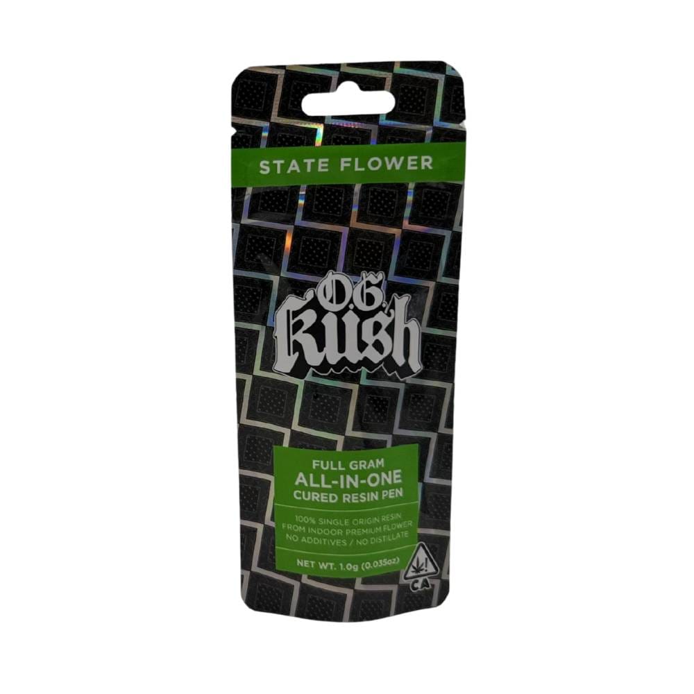 ***OG Kush - 1g Cured Resin Disposable - State Flower - 1g Dispo - Hybrid - $39 - All-In-One (Disposables)