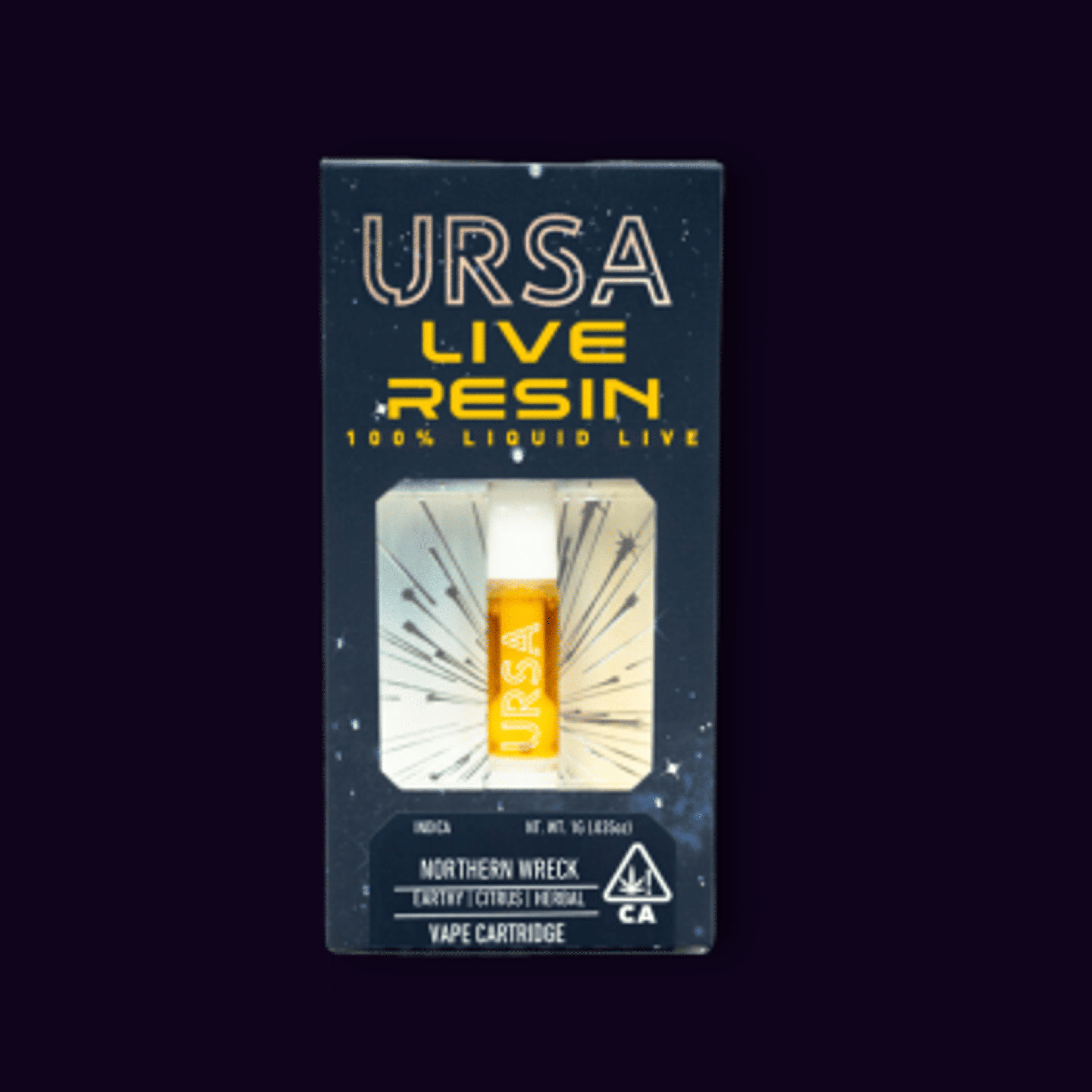 Northern Wreck Live Resin Cart 1g - URSA - - $40 - Cartridges