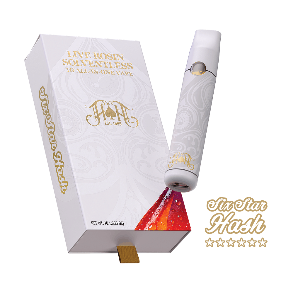 Heavy Hitters x Huckleberry Hill Farms – Whitethorn Rose – Live Rosin Disposable – 1g - Heavy Hitters -  - $69.99 - Disposable Vapes