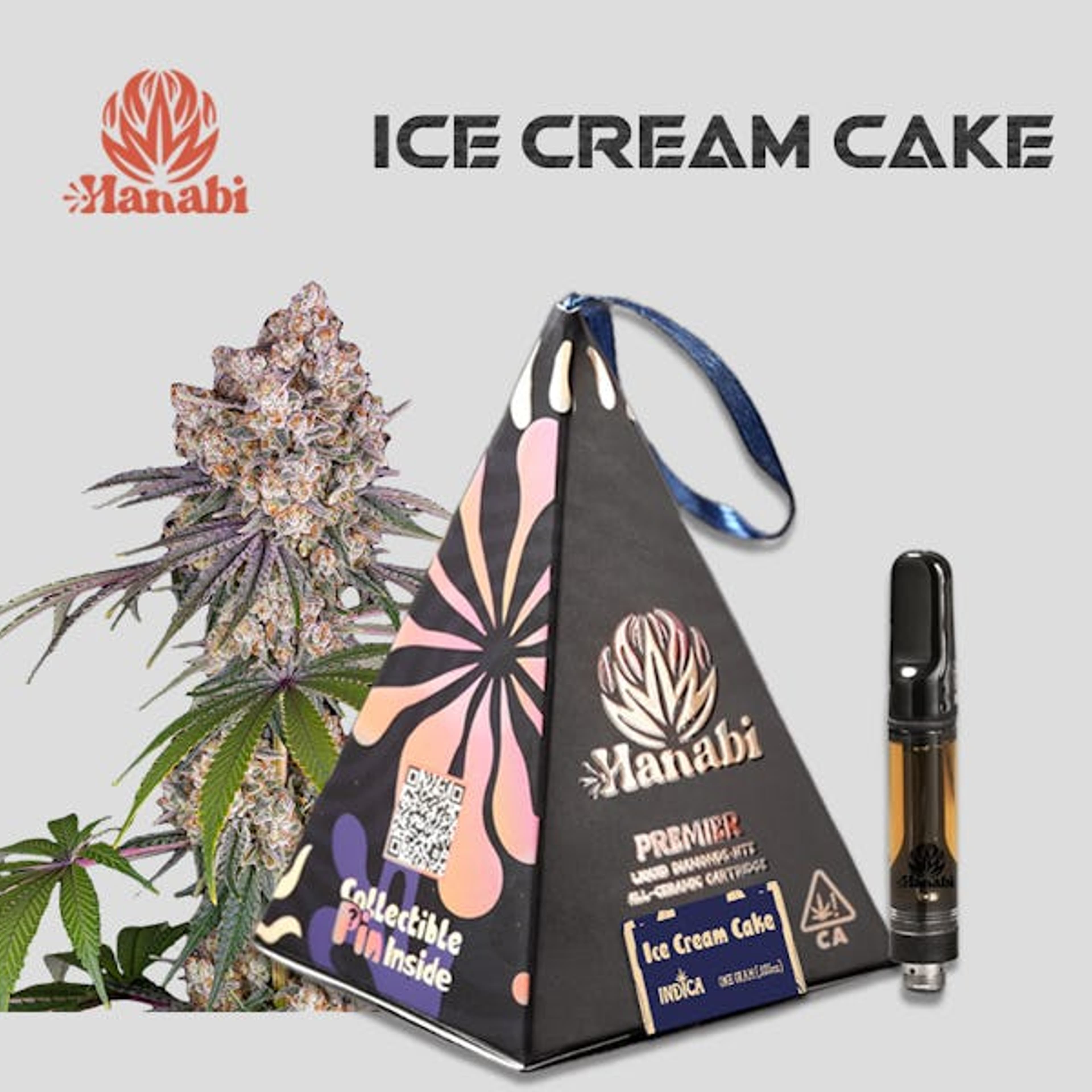 lce Cream Cake - 1g Premier Cartridge - Hanabi - 1g Cart - Indica - $28 - 510 Cartridges