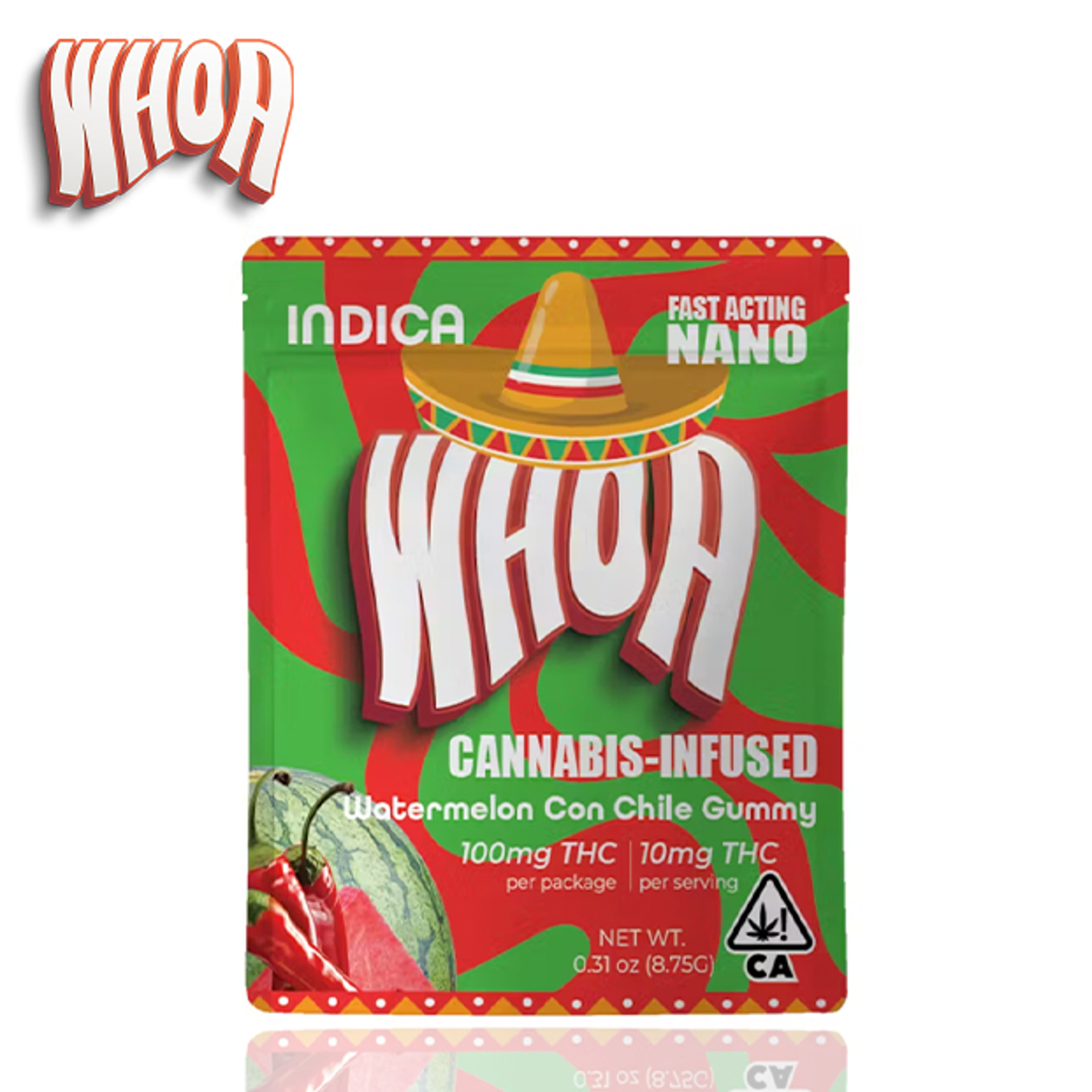 WHOA - Watermelon Con Chile Gummies - 100mg *B2G1 EVERYDAY* - Whoa - - $7.99 - Edibles