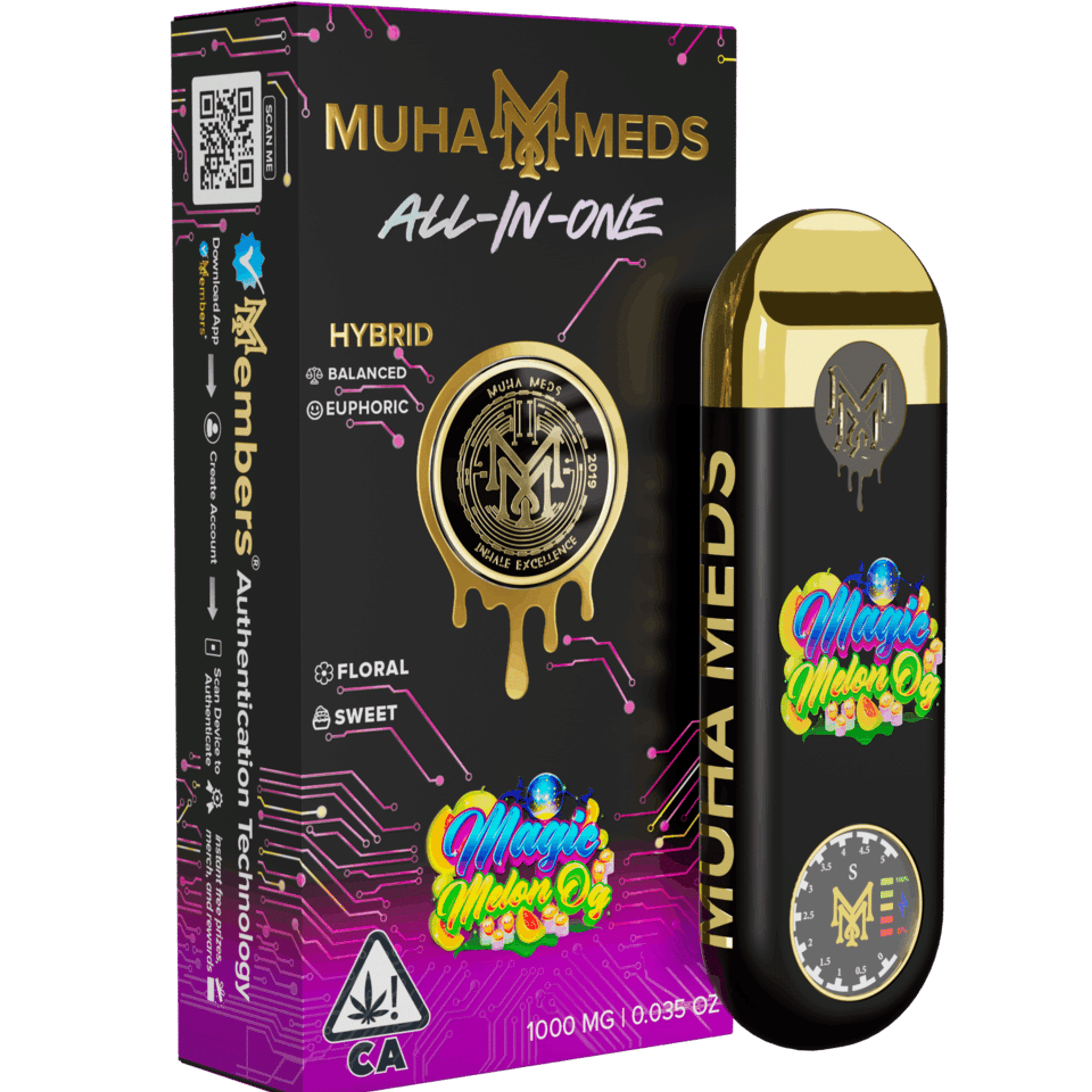 Magic Melon OG | All-In-One | 1000MG - Muha Meds - Magic Melon OG | All-In-One | 1000MG - $30 - Vape Pens