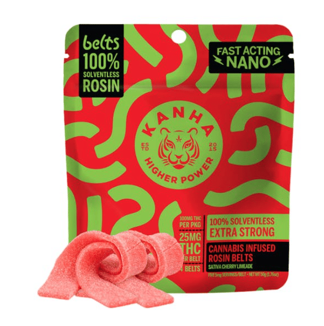 Cherry Limeade Solventless Rosin Belt - Kanha Treats -  - $25 - Edible