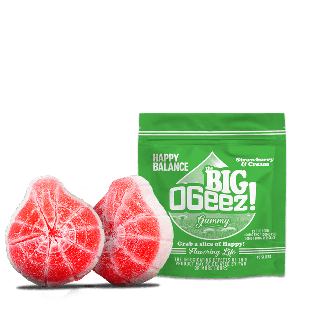 BIG Happy Balance Strawberries and Cream THC/CBD Ratio 1:1 (2pk 50mg each)
