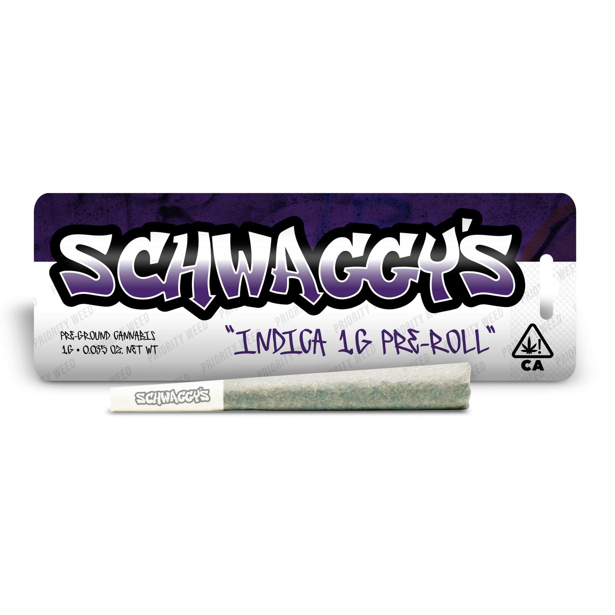 Schwaggys 1g Preroll Indica Blend - Schwaggys -  - $3 - Pre-Rolls