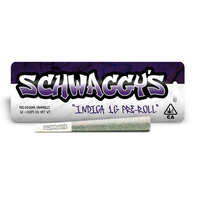 Schwaggys 1g Preroll Indica Blend