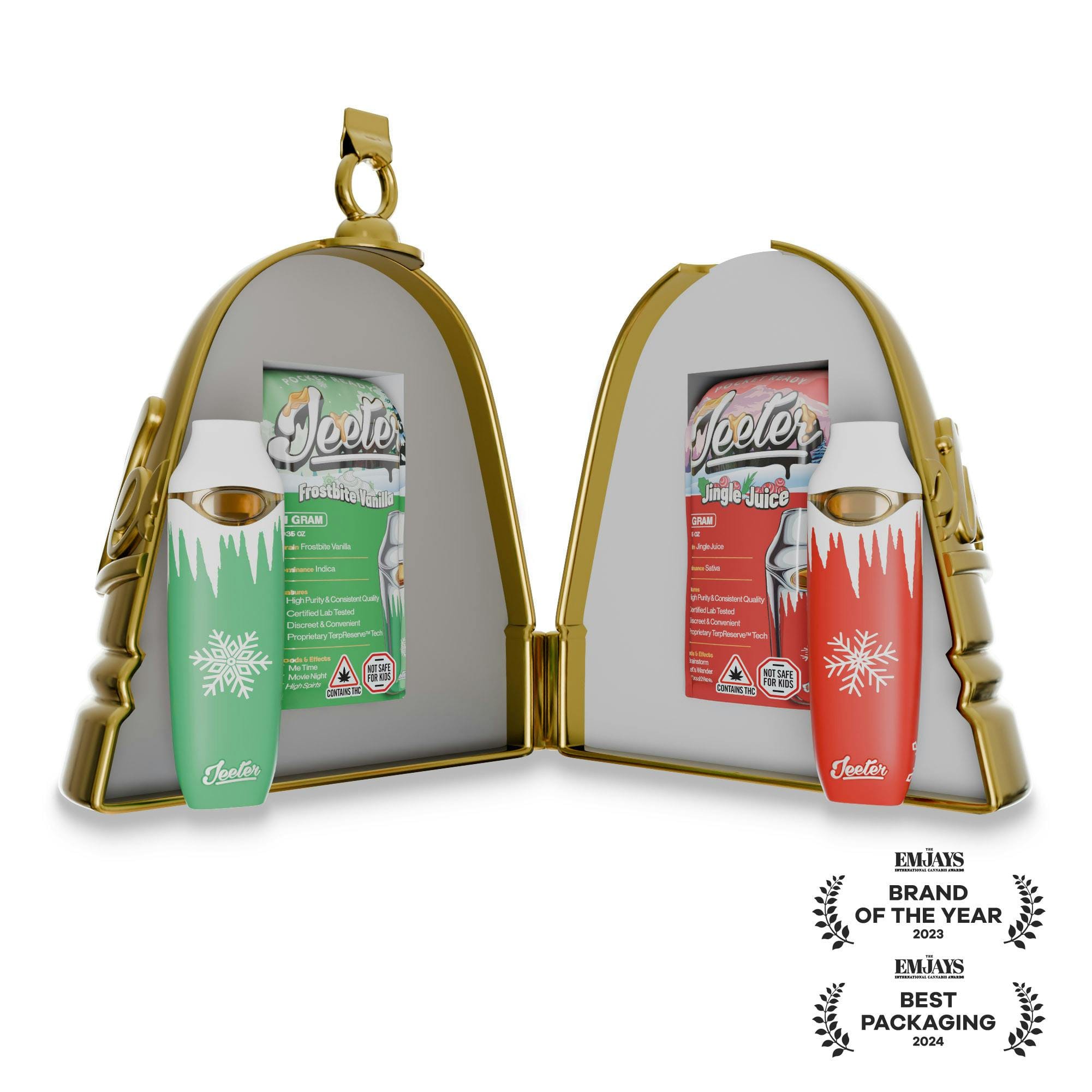 Jeeter Bells - 2 Premium All In One Vapes Holiday Strains - Jeeter -  - $57.62 - Vapes