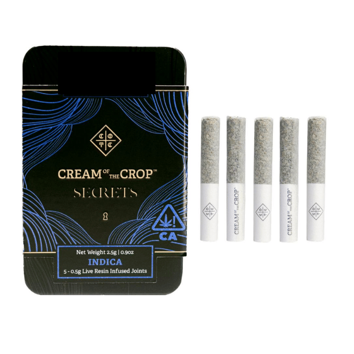 Cream Of The Crop Secrets | .5gx5pk  - Indica - Han-Solo Burger - Cream Of The Crop -  - $24 - Pre-Rolls