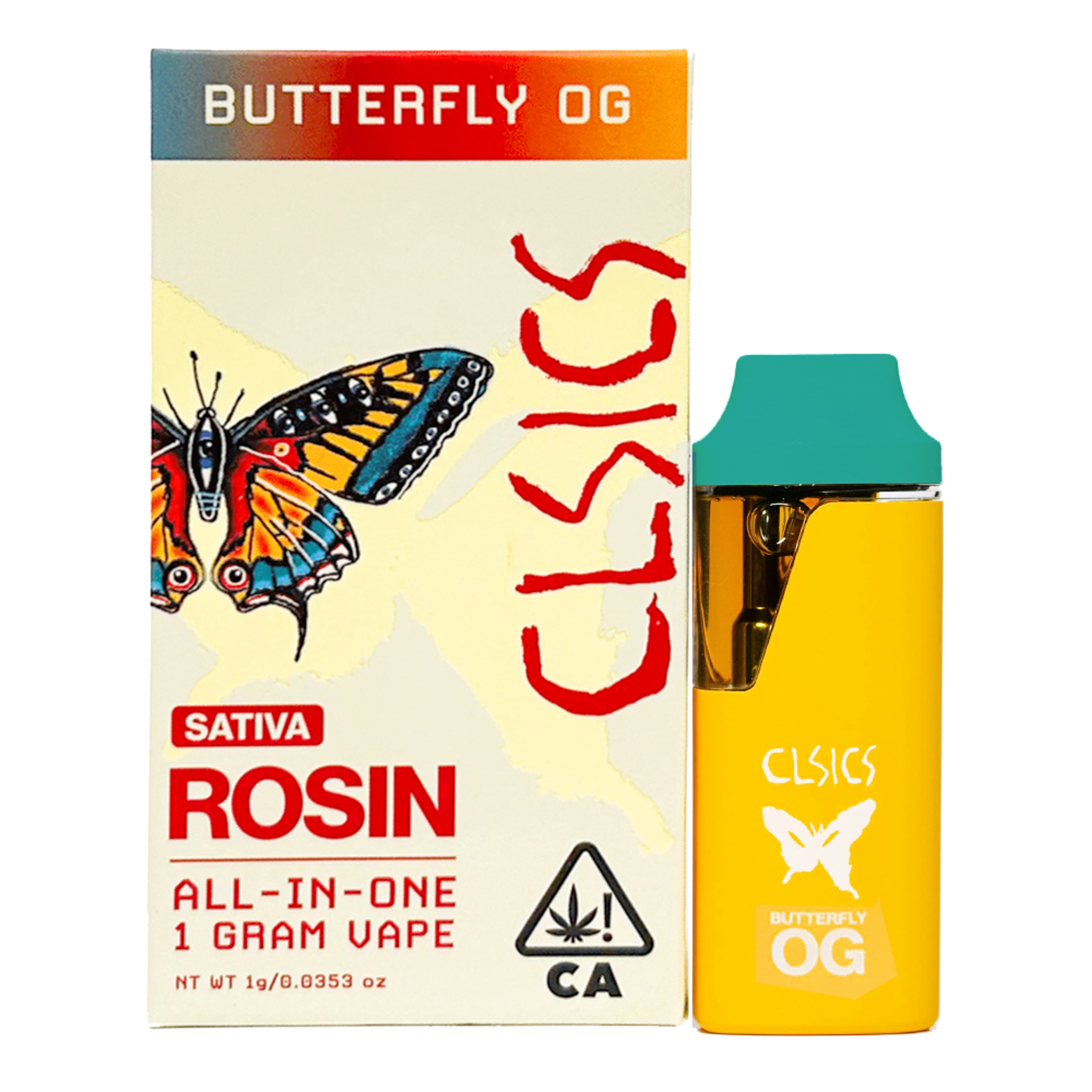 Butterfly OG (S) Live Rosin AIO - 1g - CLSICS - Butterfly OG (S) - $38.75 - Cartridges