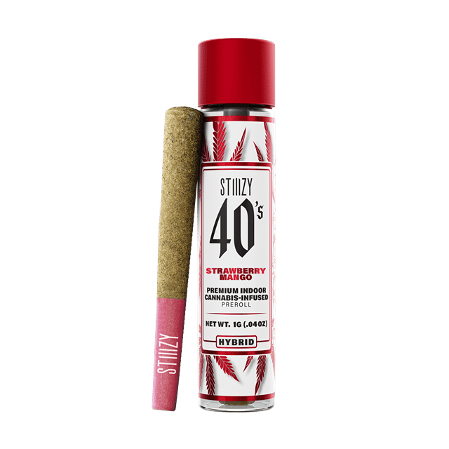Stiiizy 40s Infused Preroll - Strawberry Mango (1g Hybrid) *NEXT DAY DELIVERY ONLY*