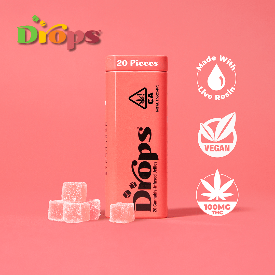 Drops - Watermelon - Chill Gummies - 100mg Live Rosin THC - Drops -  - $14.99 - Edibles