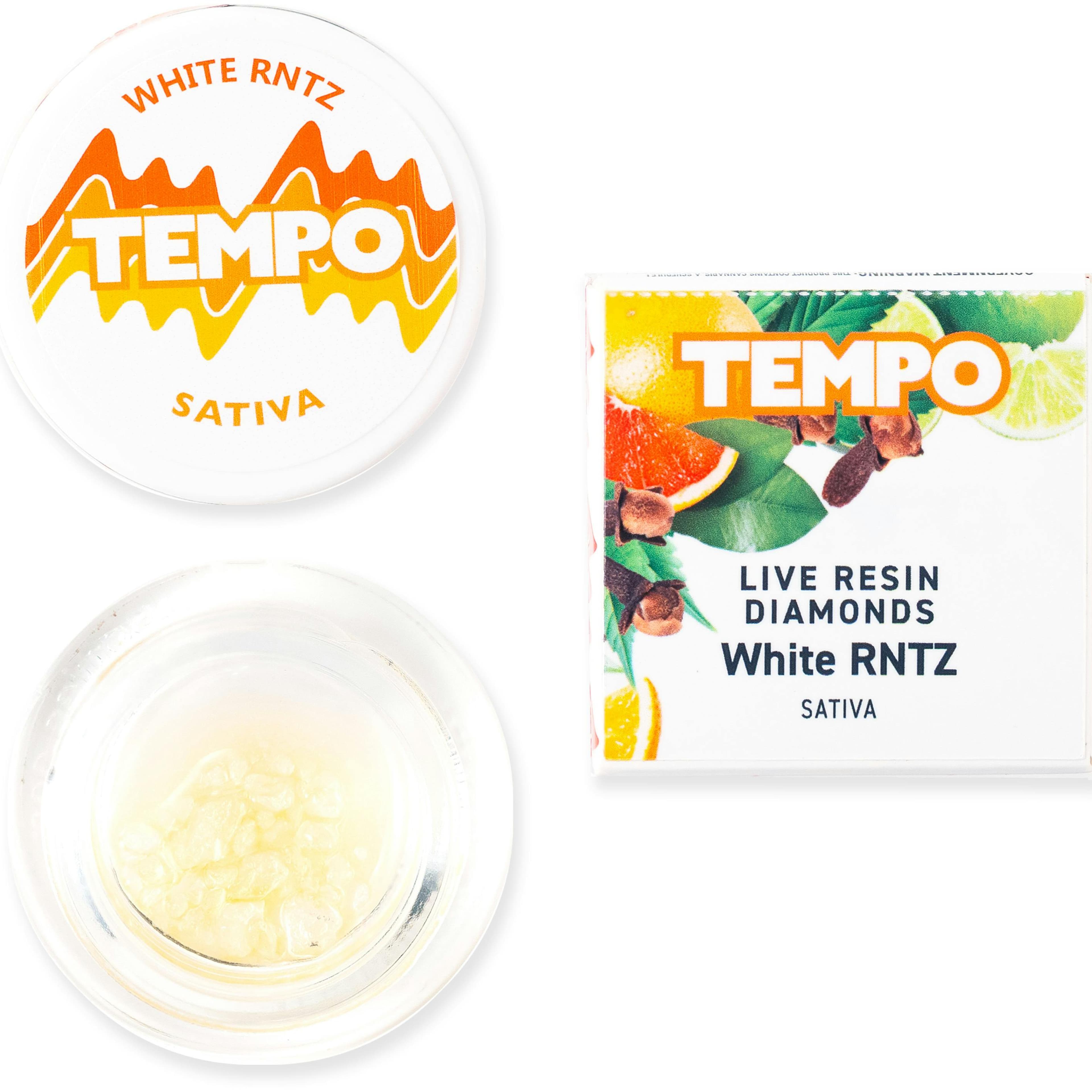 White RNTZ Live Resin Diamonds (Sativa) - Tempo - White RNTZ Live Resin Diamonds (Sativa) - $20 - Concentrates
