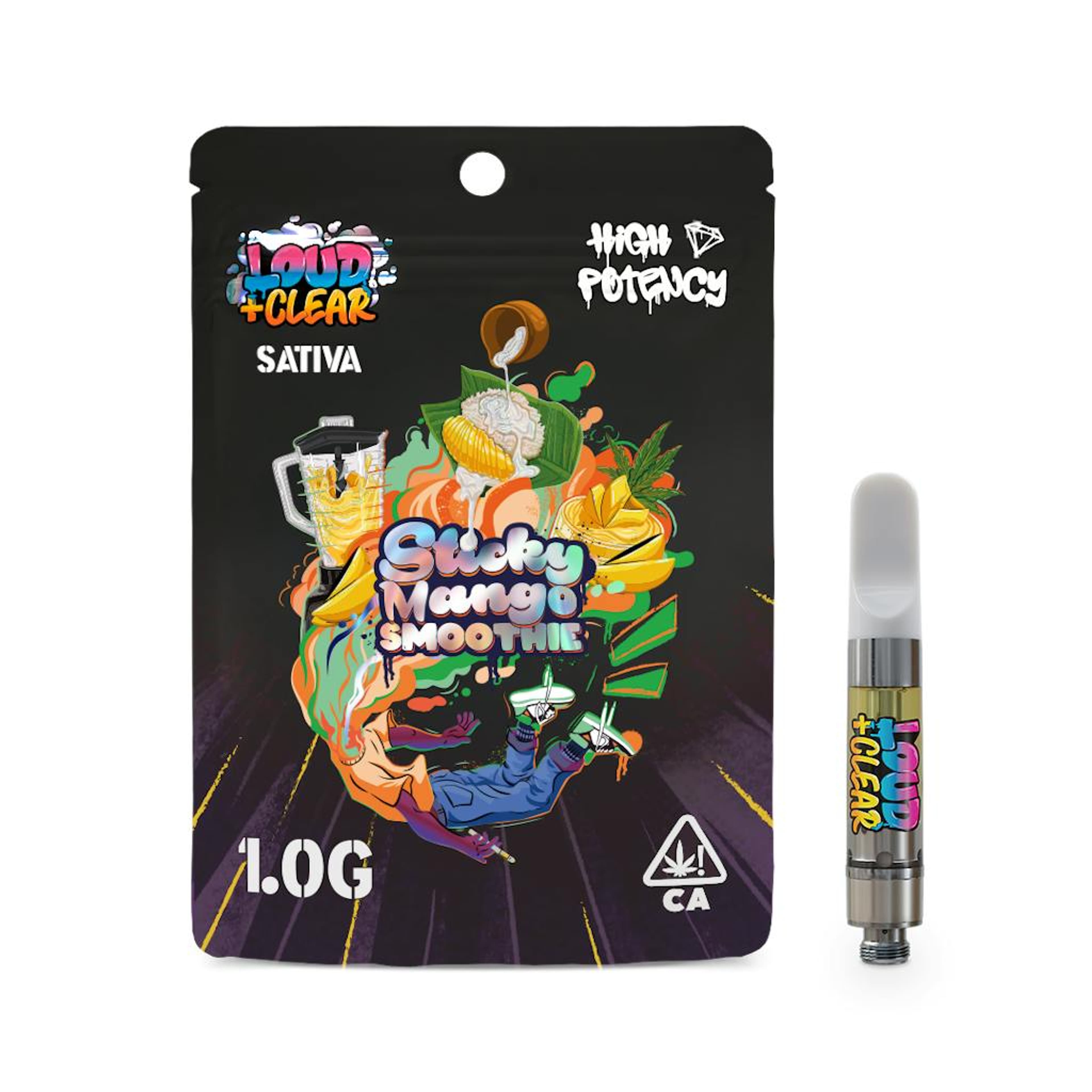 Sticky Mango Smoothie - 1g Cartridge - Loud+Clear - 1g Sativa Cartridge - $24 - 510 Cartridges