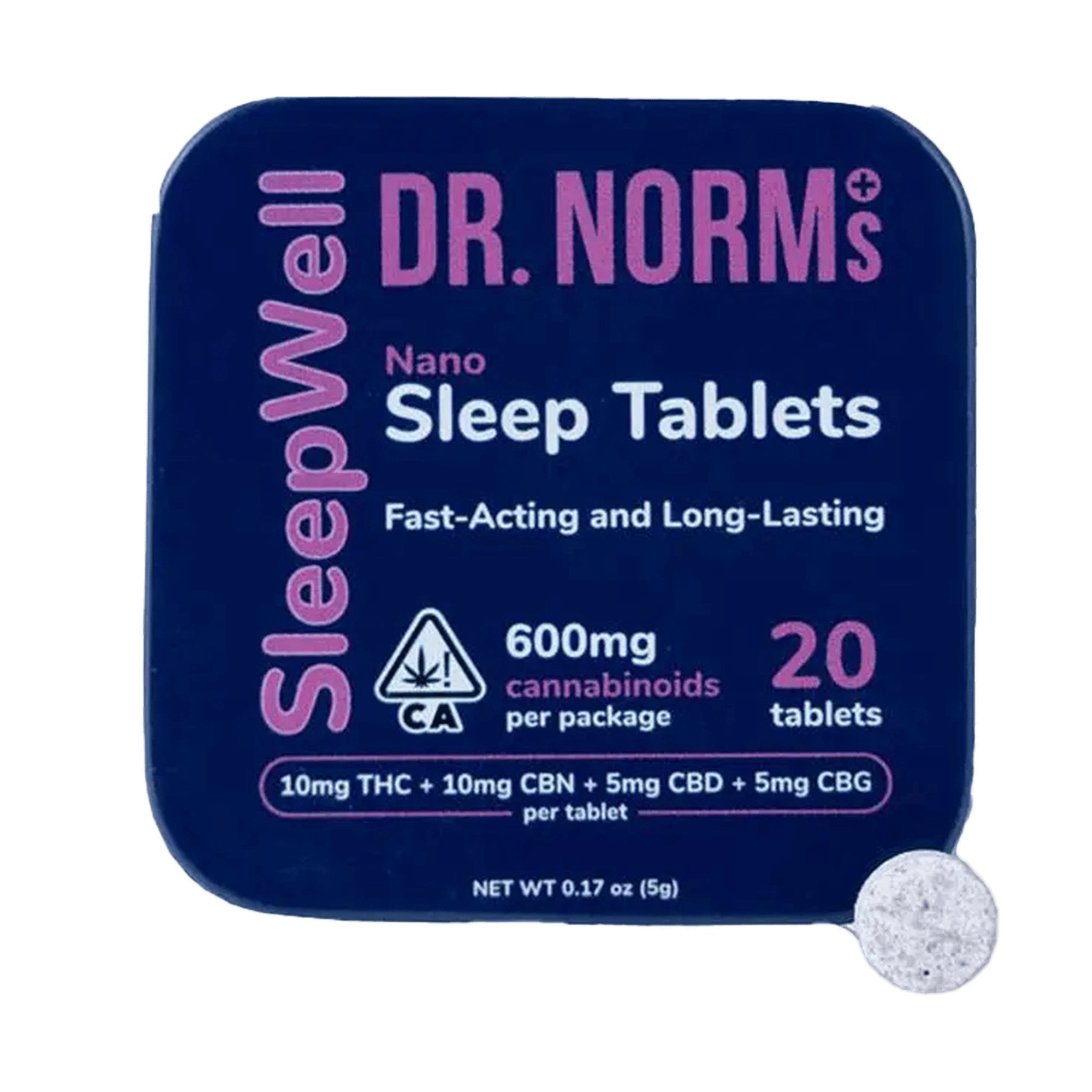SleepWell Nano Sleep Tablets - Dr. Norm's - 20 Tablets - $39.99 - Capsules & Tablets