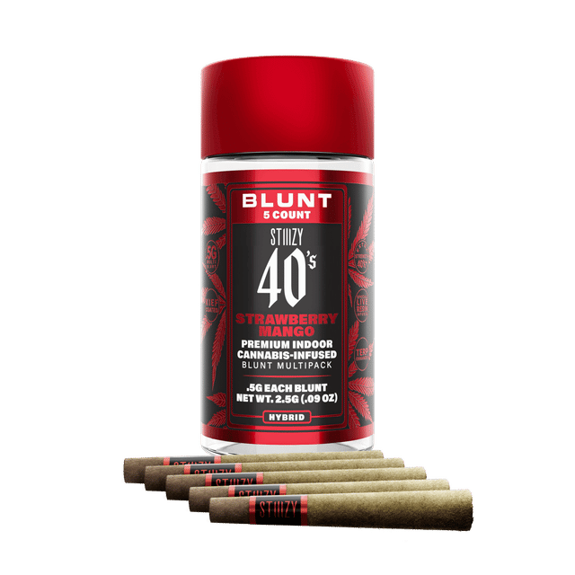 40's | Strawberry Mango | .5g x 5 Infused Blunts