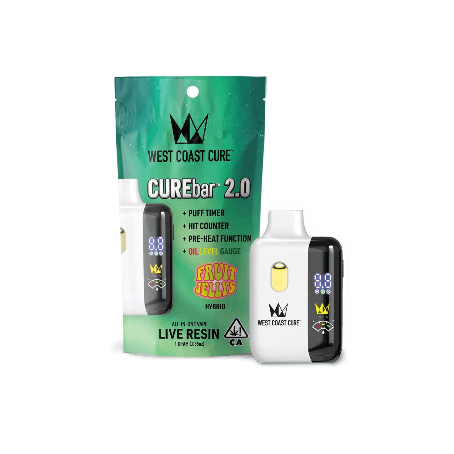Fruit Jellys Live Resin CUREbar - 1G 2.0 - West Coast Cure -  - $28.81 - Vapes