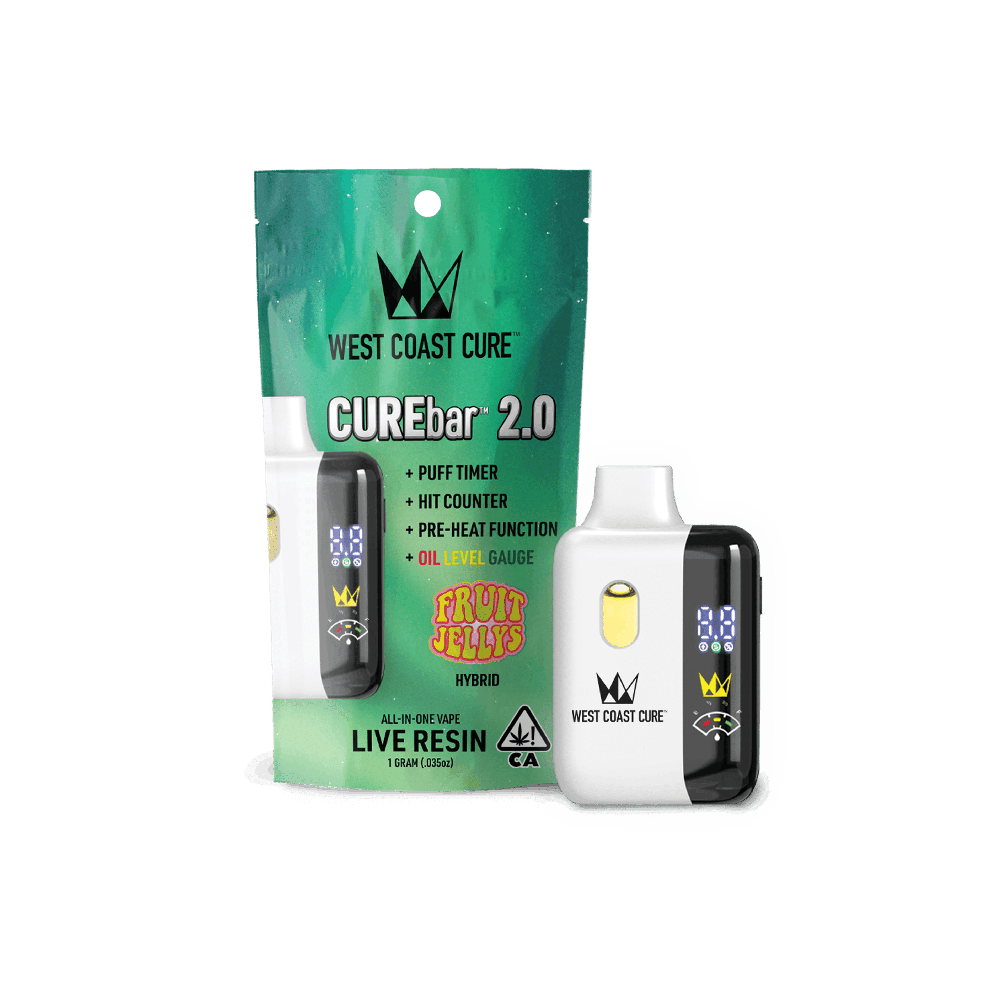 Fruit Jellys Live Resin CUREbar - 1G 2.0 - West Coast Cure - - $28.81 - Vapes
