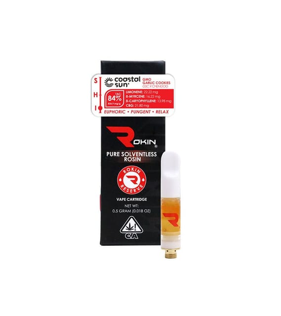 Rokin Reserve Rosin 0.5g Cartridge - GMO Garlic Cookies