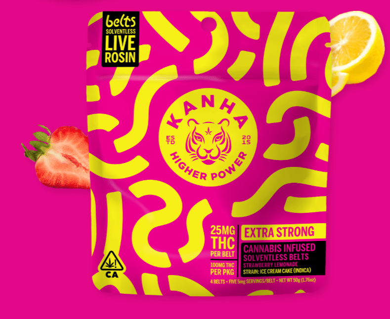 Strawberry Lemonade Solventless Rosin Belt - Kanha Treats -  - $25 - Edible