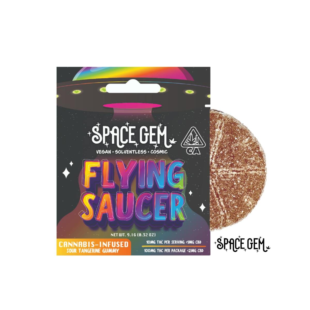Space Gem — Flying Saucer - Sour Tangerine