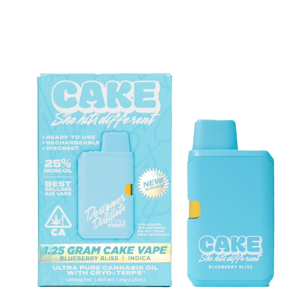 Blueberry Bliss Designer Distillate Disposable (1.25G) - Cake -  - $25 - Cartridge