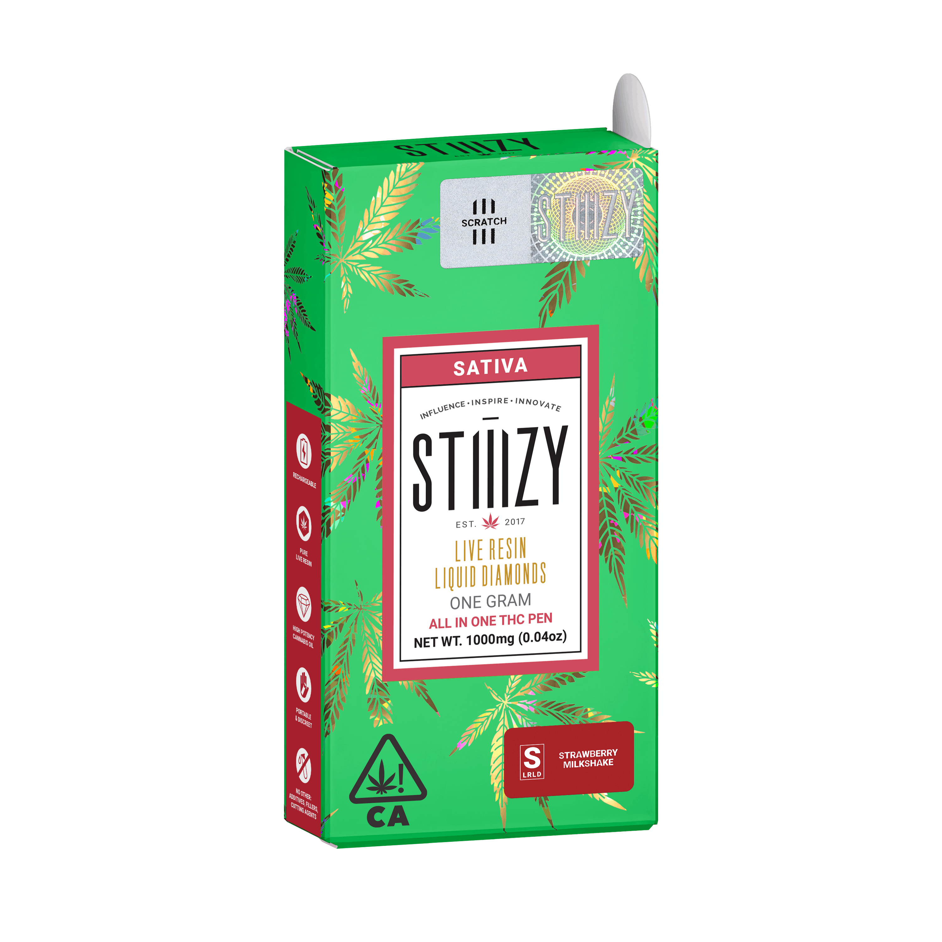 Strawberry Milkshake 1G LQD All-In-One - STIIIZY -  - $18 - Vapes