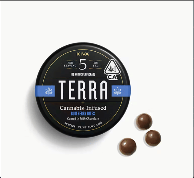 Blueberry Terra Bites - Chocolate - 100mg