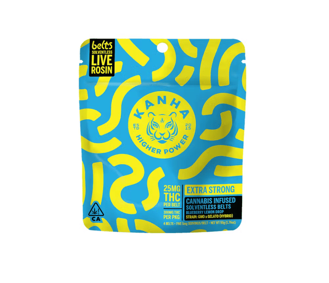 Blueberry Lemon Drop Belts - Rosin Gummies - 100mg