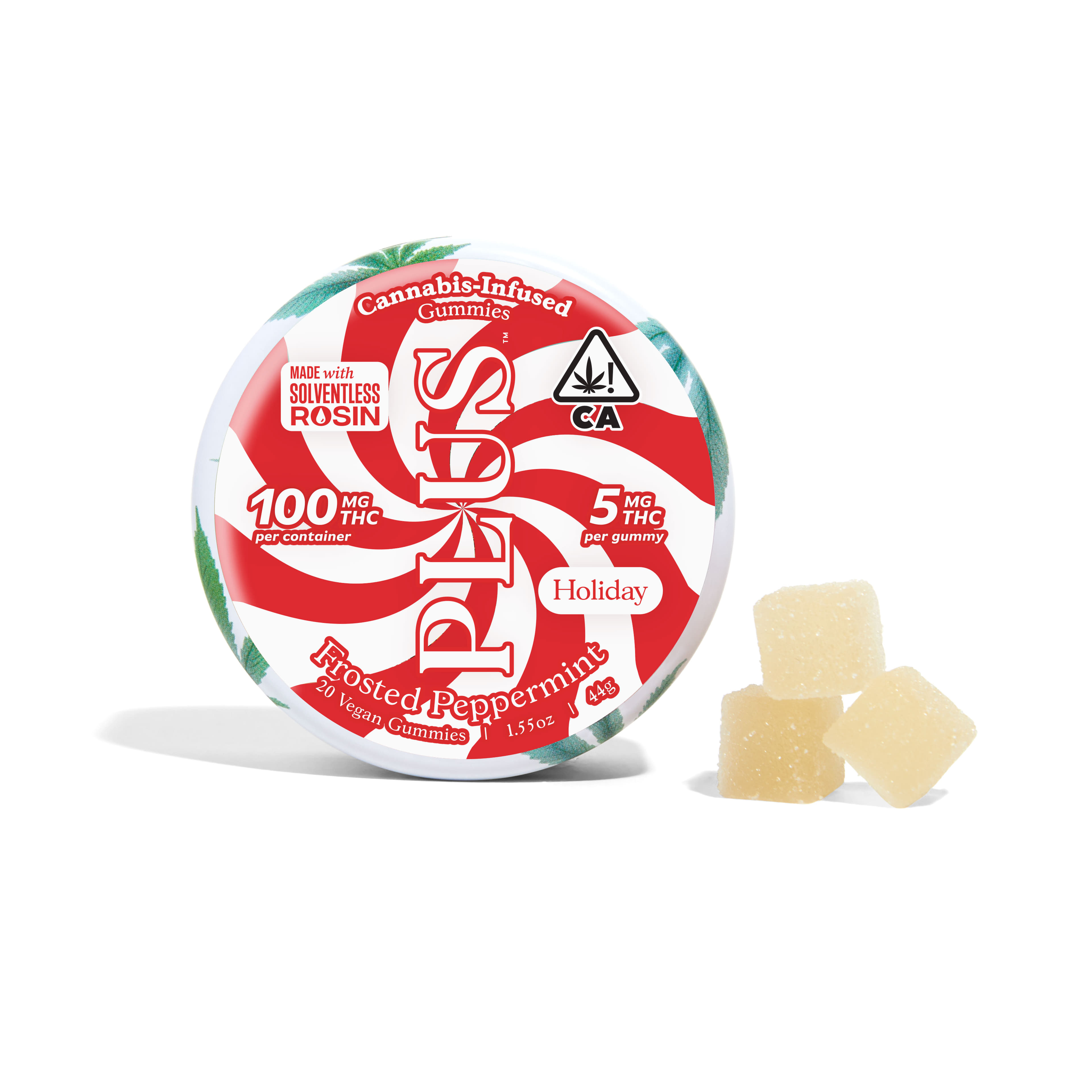 Frosted Peppermint Gummies - Plus Gummies - 20 Piece - $18 - Edibles
