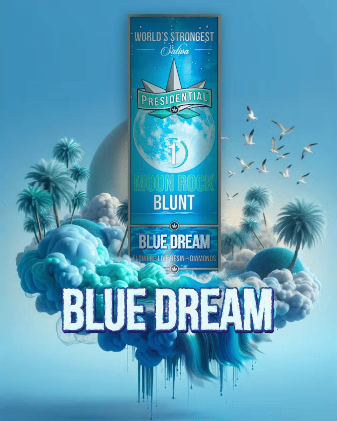 Presidential: Blue Dream Moon Rock Blunt