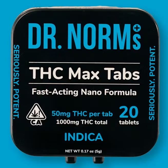 Indica Max Tabs 100mg - Dr. Norm - Tabs - $40 - Capsule