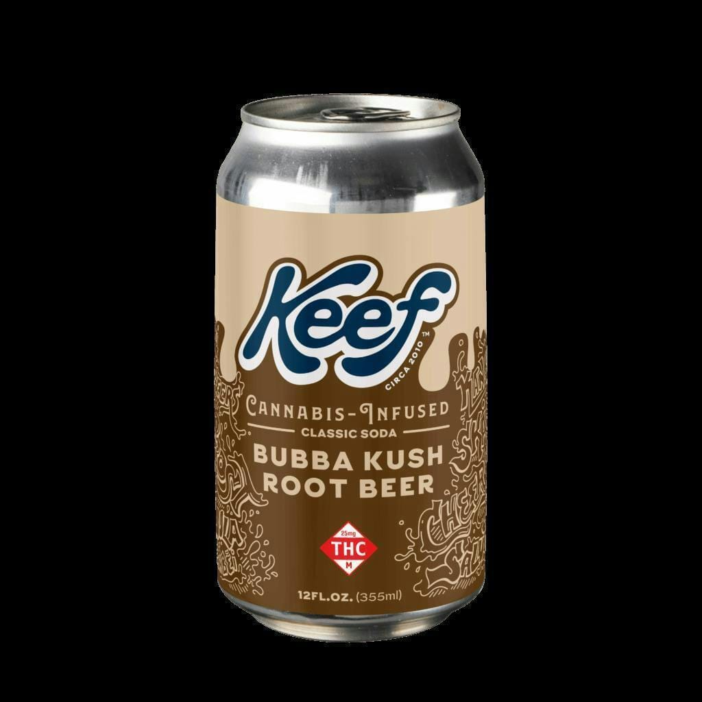Root Beer x Bubba Kush - 100mg Classic Soda - Keef Brands - Root Beer Classic Soda 100mg (H) - $11 - Edibles