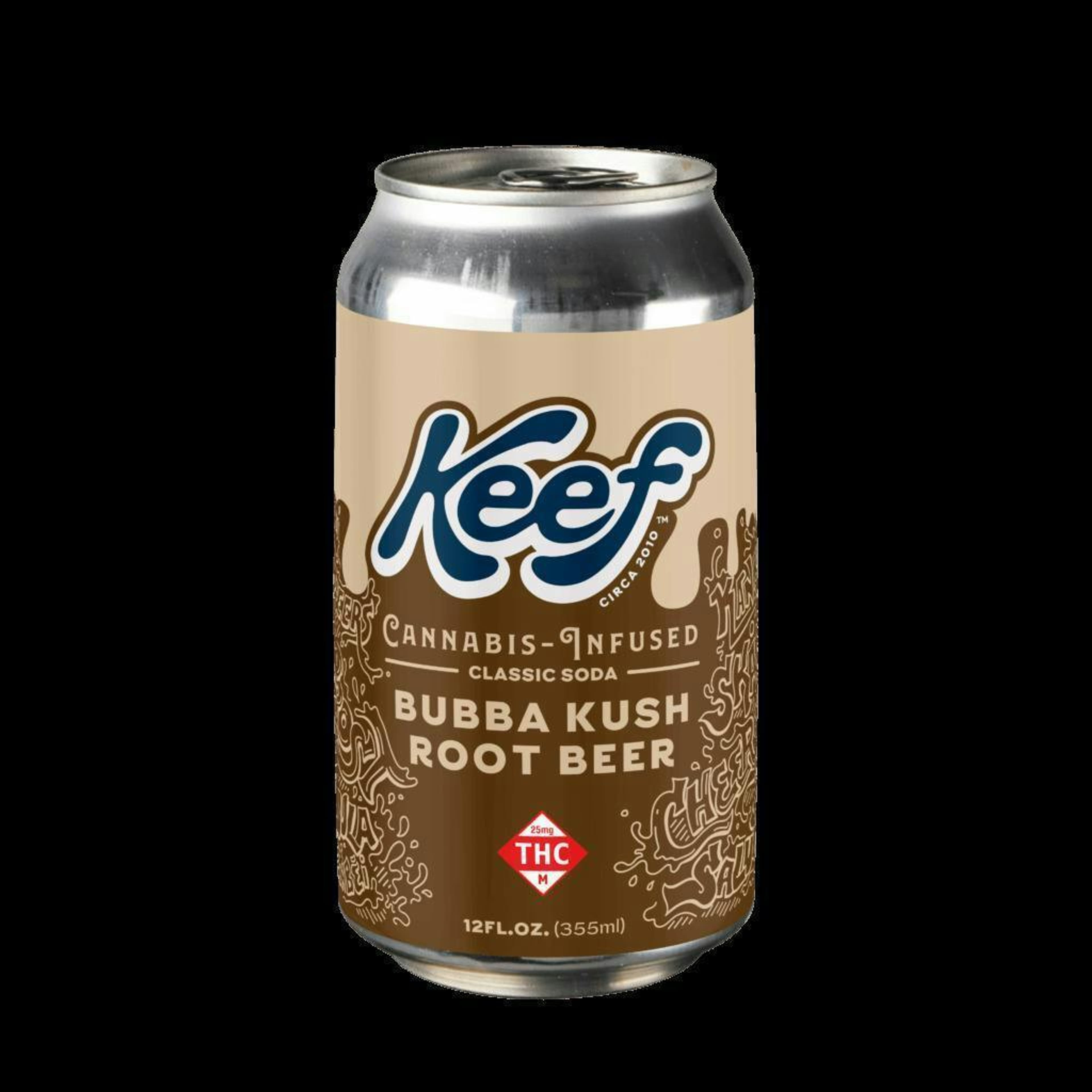 Root Beer x Bubba Kush - 100mg Classic Soda - Keef Brands - Root Beer Classic Soda 100mg (H) - $11 - Edibles