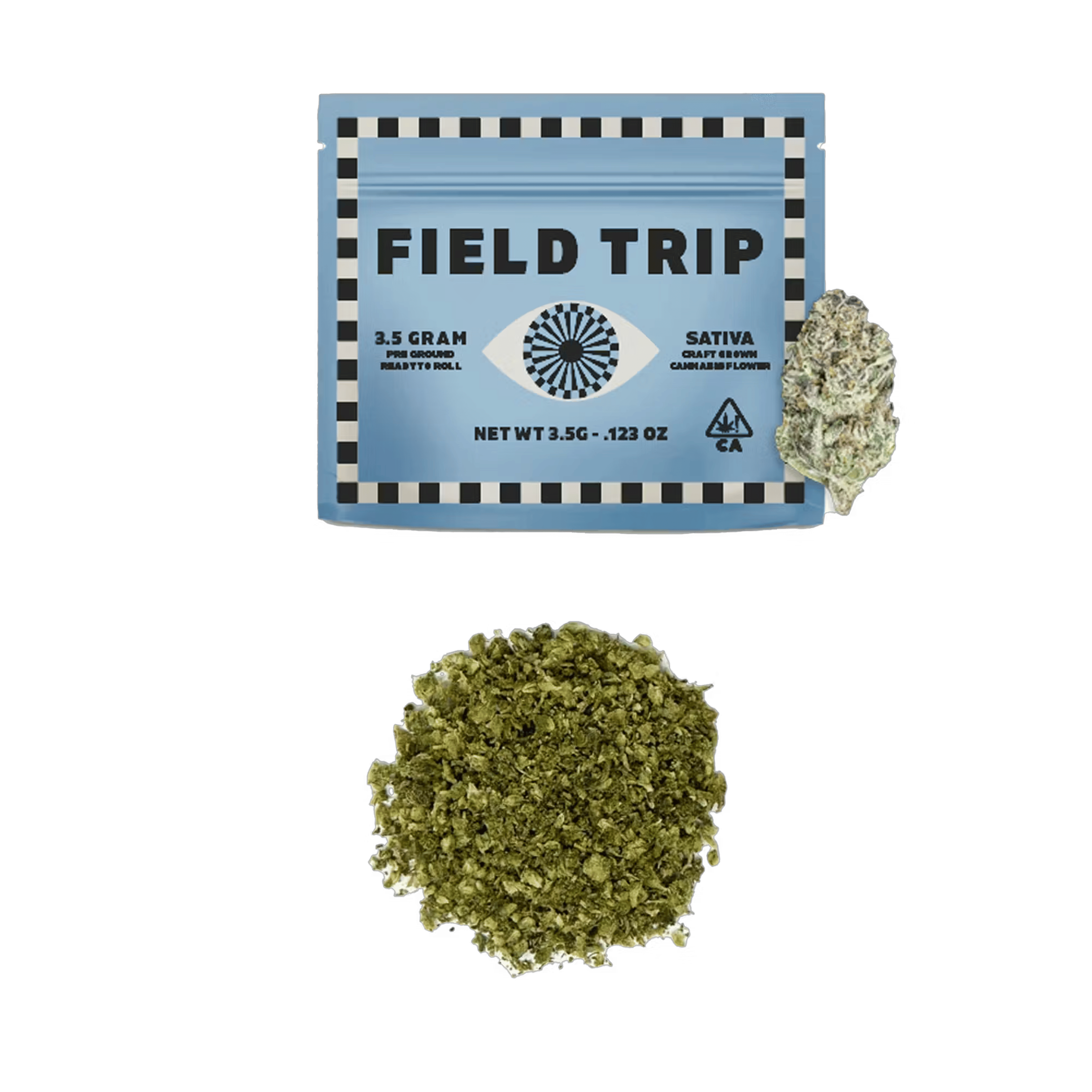 Amnesia Haze - Ready to Roll - Pre-Ground Flower - Field Trip - 3.5g - $17.99 - 4mo+ Flower (Date in Description)