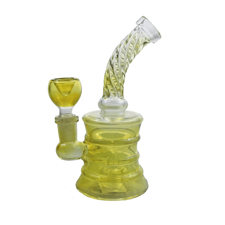 6" Waterpipe - Yellow - The Showcase - 6" Waterpipe Yellow - $30 - Accessories
