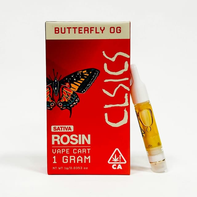 Butterfly OG - Live Rosin Vape Cartridge 1g