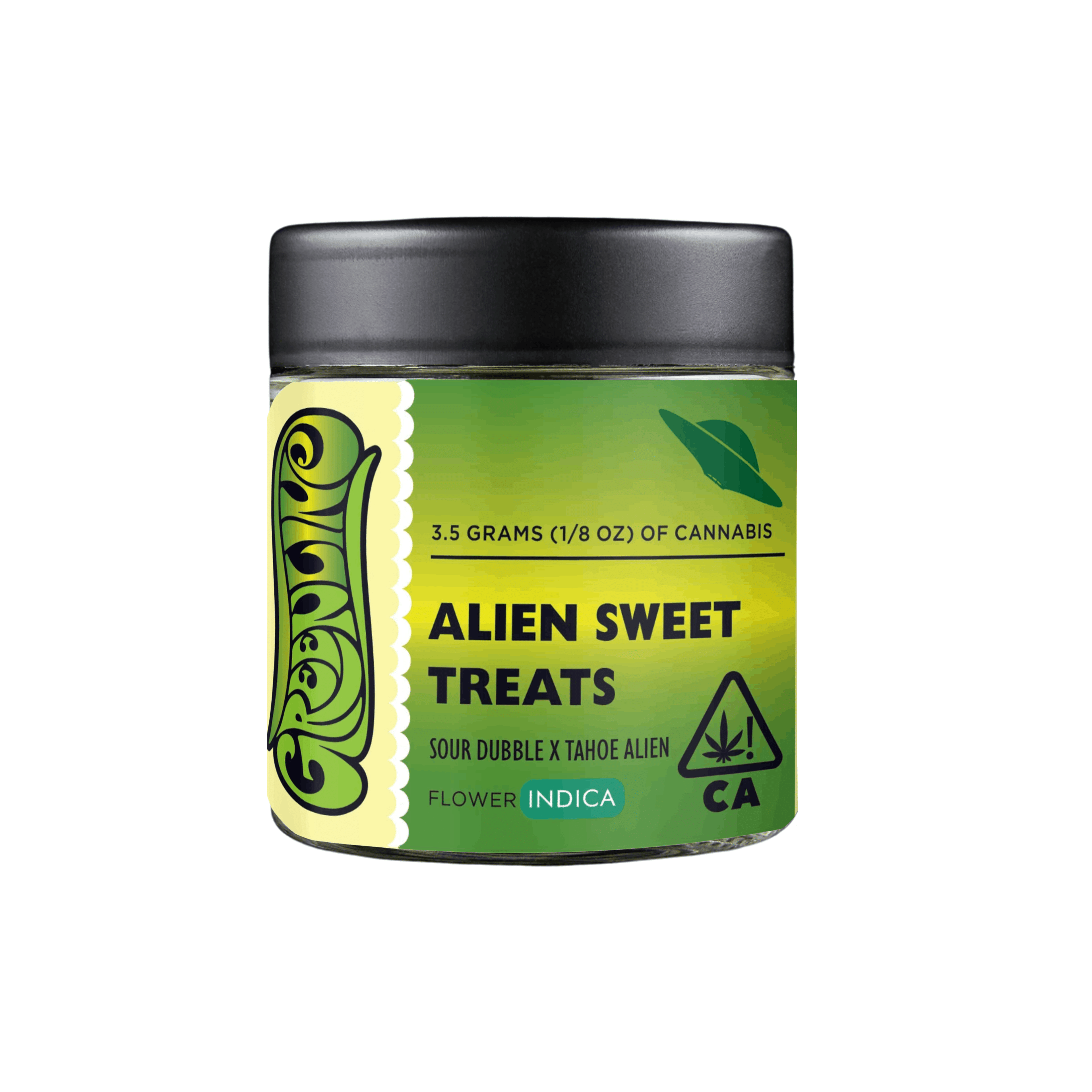 Greenline: Alien Sweet Treats - 1/8 oz - Indoor - Indica - 3.5g - Greenline - - $50 - Indoor Flower
