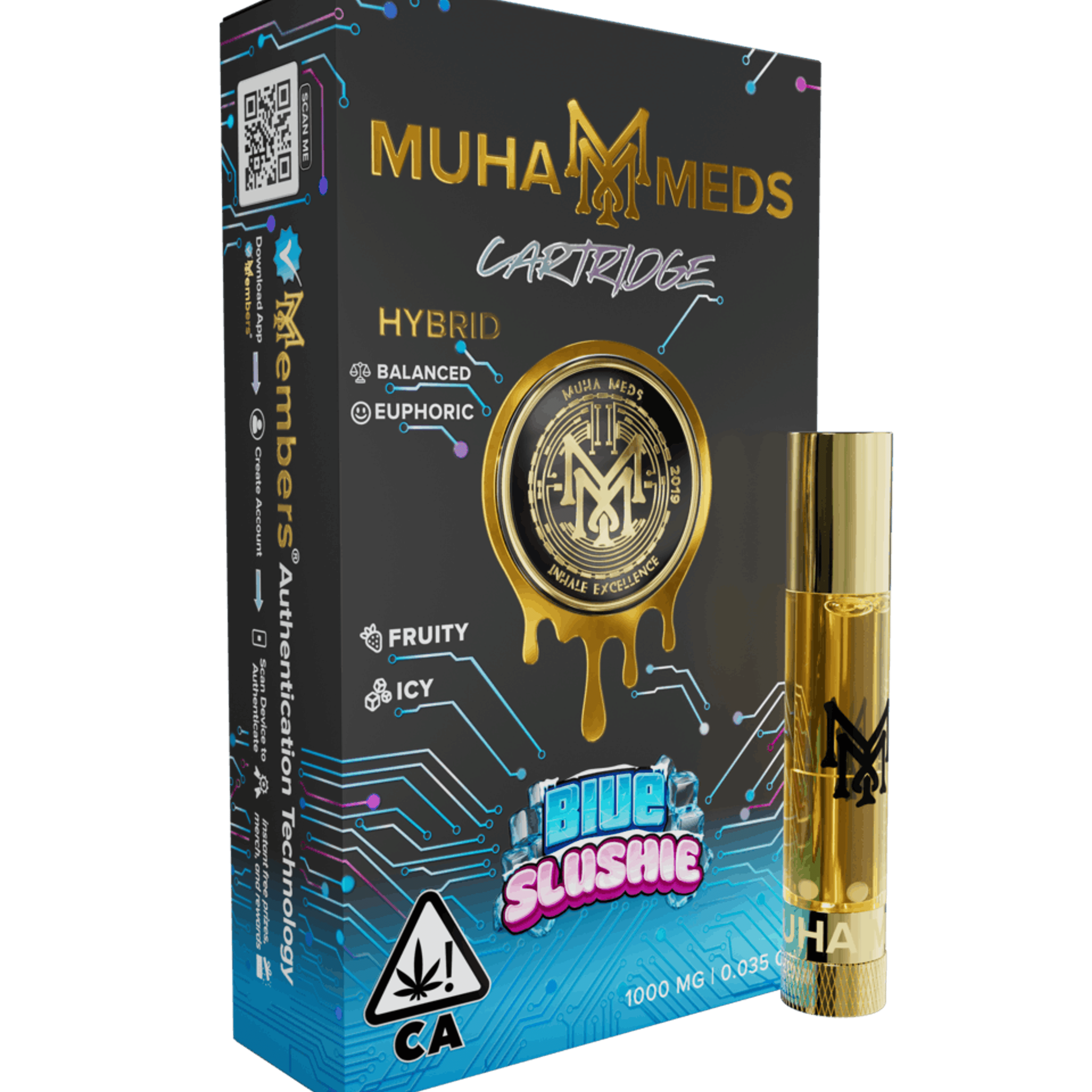 Blue Slushie | Cartridge | 1000MG - Muha Meds - Blue Slushie | Cartridge | 1000MG - $20 - Cartridges