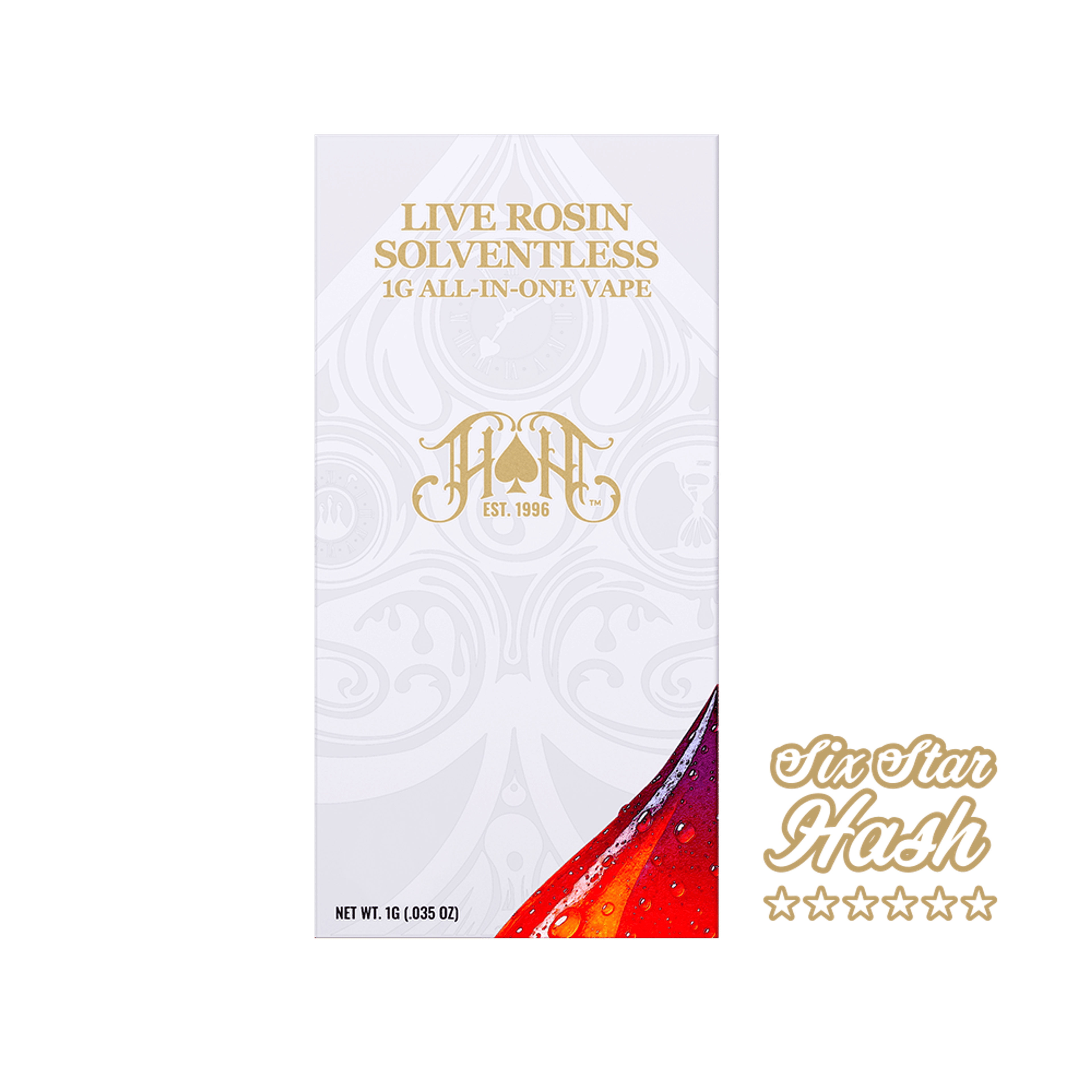 Heavy Hitters x Huckleberry Hill Farms – Whitethorn Rose – Live Rosin Disposable – 1g - Heavy Hitters - - $69.99 - Disposable Vapes