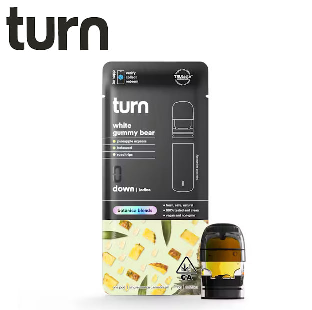 Turn - Whtie Gummy Bear - Botanica Blends Pod - 1g