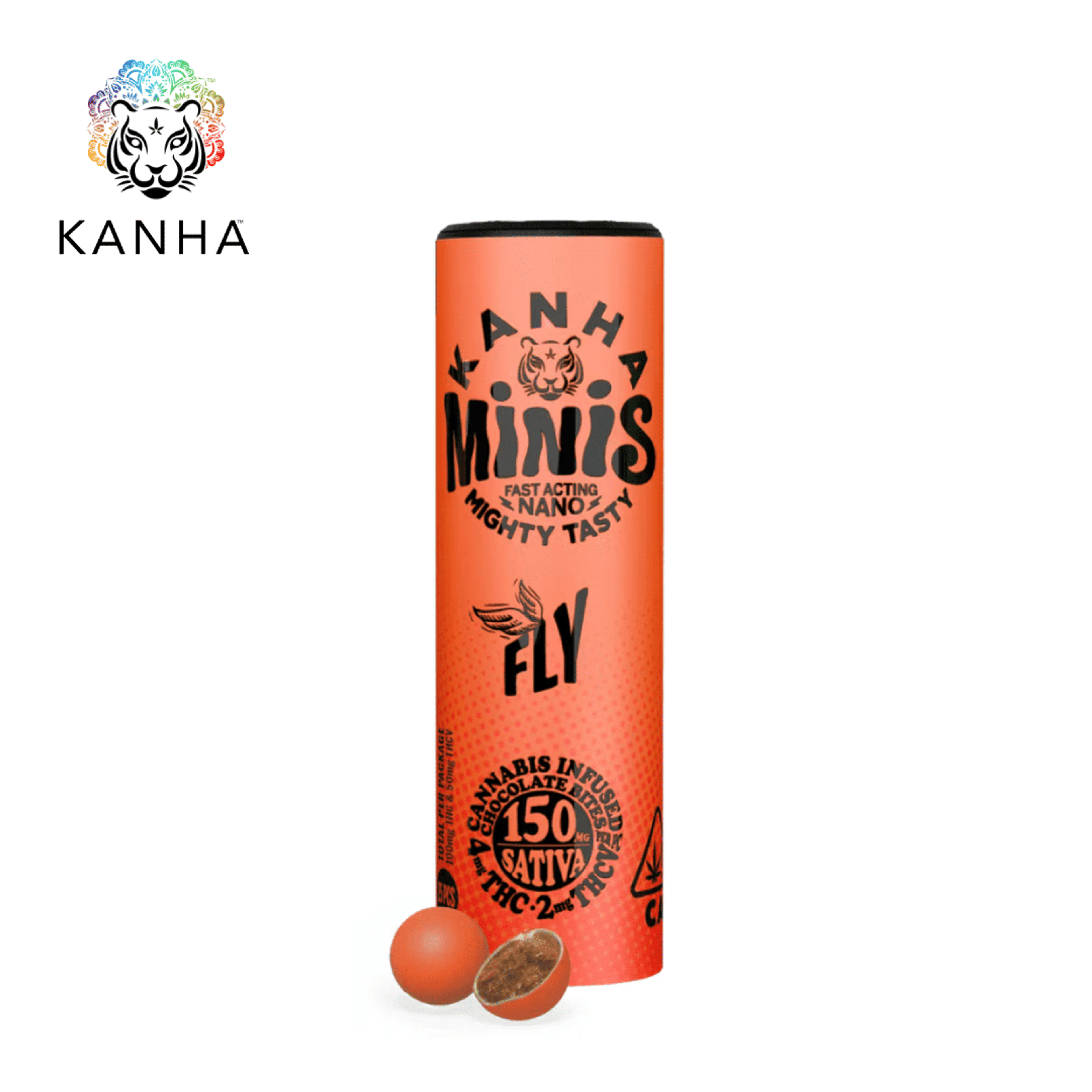 Kanha - Fly - 2:1 Minis Chocolates - 100mg THC + 50mg THCV - KANHA - Grove - $14.99 - Edibles