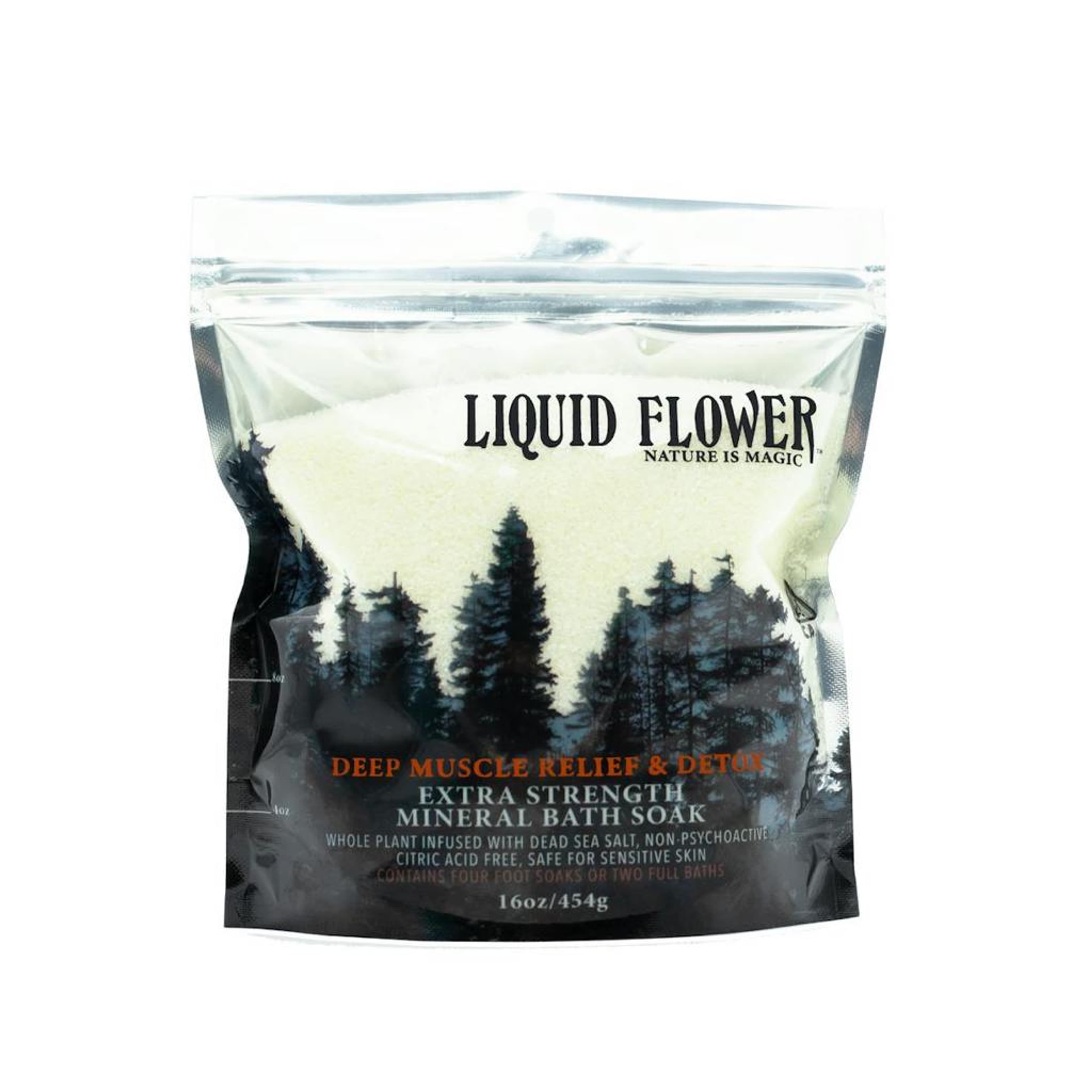 Deep Muscle Relief & Detox Mineral Bath Soak - Liquid Flower - Mineral Bath Soak - $27 - Topicals