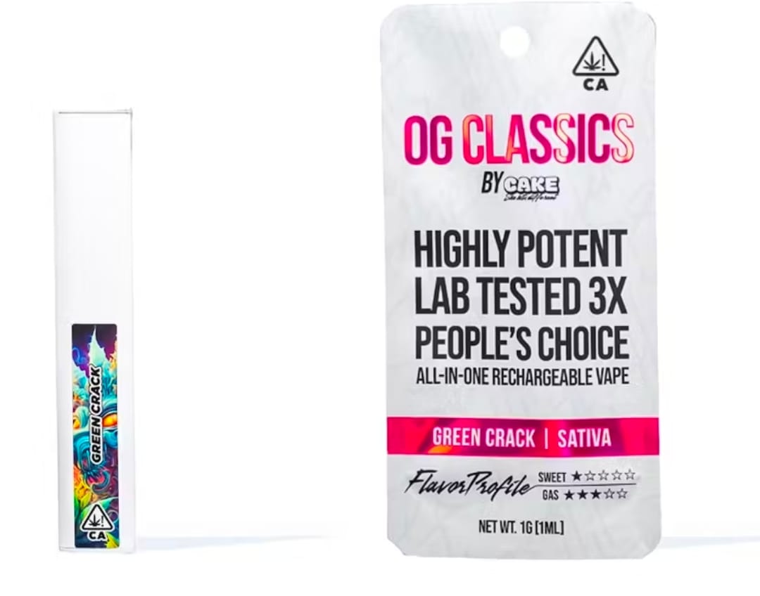 CAKE - 1g disposable - Green Crack - OG Classics -  - $35.99 - Vape