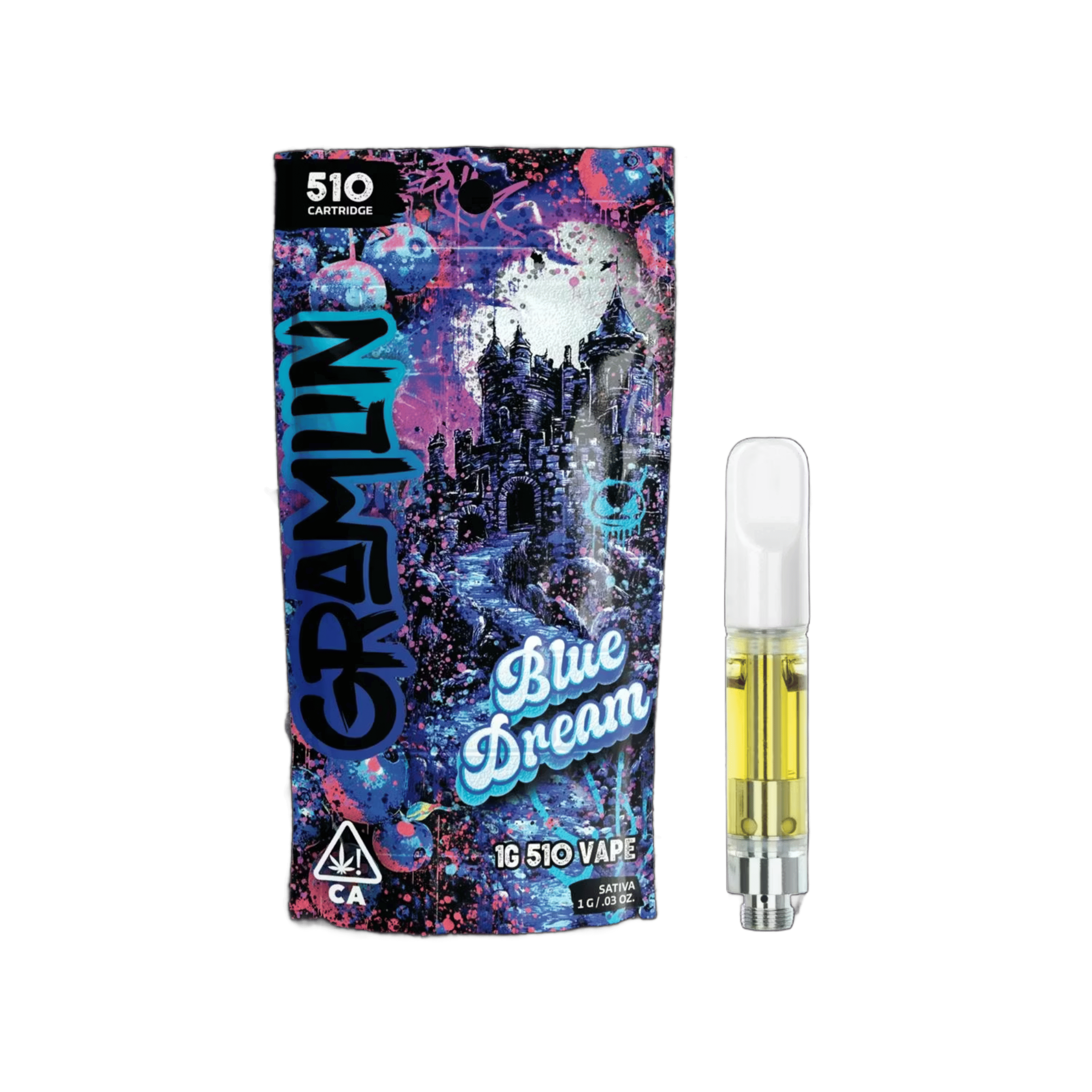 Blue Dream - Cart - Gramlin - One Gram - $34.99 - Vape Cartridges (Universal 510 Battery Required)