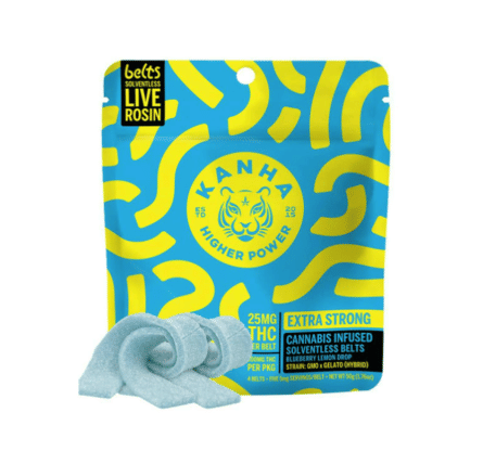 Blueberry Lemon Drop Solventless Rosin Belt - Kanha Treats -  - $25 - Edible