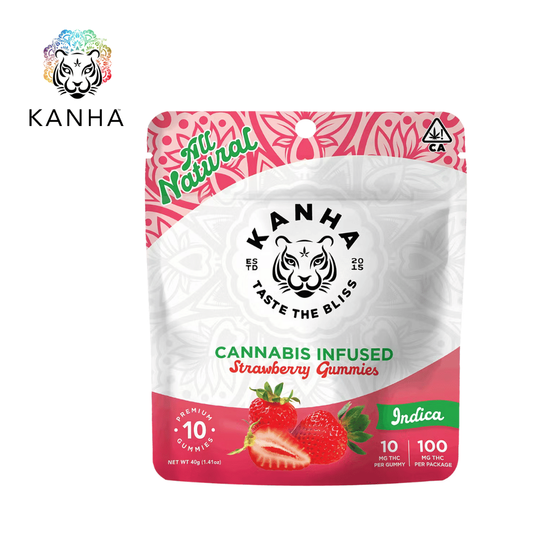 Kanha- Strawberry - Classic Gummies - 100mg THC - KANHA -  - $11.99 - Edibles